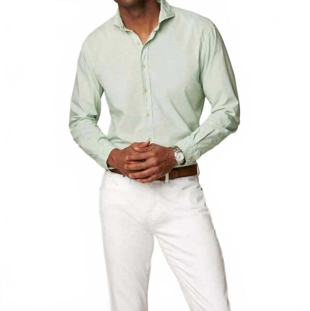 NEW JOHNNIE-O albin top shelf shirt in cactus